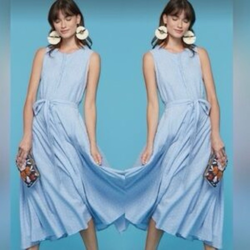 Roller Rabbit Light Blue Midi Dress